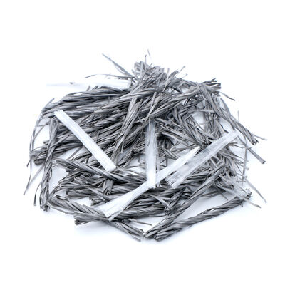 Au lieu des barres d'acier traditionnelles, les fibres hybrides de polypropylène pour la construction de ciment