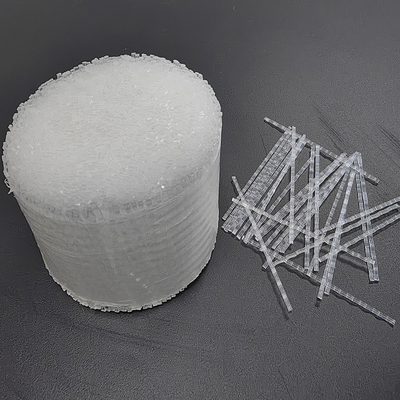 Forme de vague synthétique de fibre de polypropylène 54mm pour le béton projeté