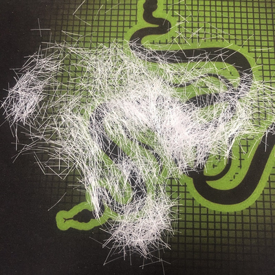 12mmx0.2mm fibre concrète d'alcool polyvinylique PVA ultra haute performance pour l'application UHPC