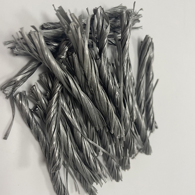 Le CE a certifié la fibre tordue de polypropylène de l'ingénierie pp de fibre Bunchy pour la route bétonnée