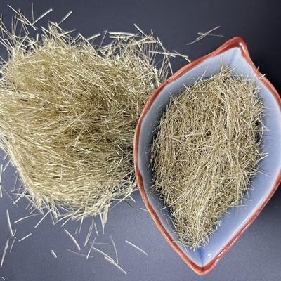 Fibre en acier micro solide d'or pour la construction de routes de béton et de route