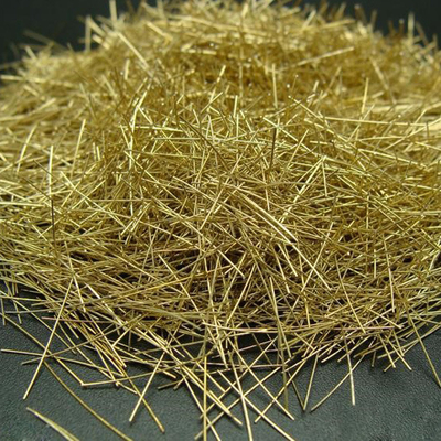 le cuivre 12mm à haute résistance de force de 6mm a enduit la fibre en acier micro de fibre pour le RPC et l'UHPC