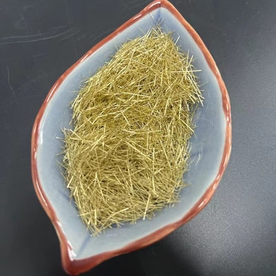Fibre en acier 0.2x13mm de fibre de microfilament enduit de cuivre en laiton de RPC pour le rail à grande vitesse