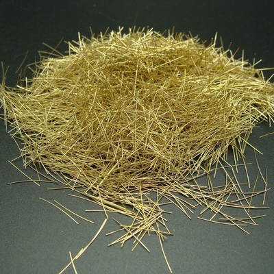 Fibre en acier 0.2x13mm de fibre de microfilament enduit de cuivre en laiton de RPC pour le rail à grande vitesse