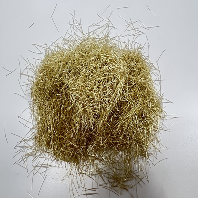 Le haut cuivre de résistance de fente de Briture a enduit la fibre en acier micro pour le renfort concret et les dalles en béton