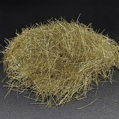 Le laiton de haute performance a enduit la fibre en acier micro pour le béton projeté sec