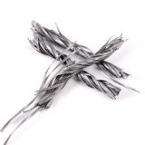 Type hybride de fibre de polypropylène de béton du certificat 54mm de la CE pour le ciment et le mortier