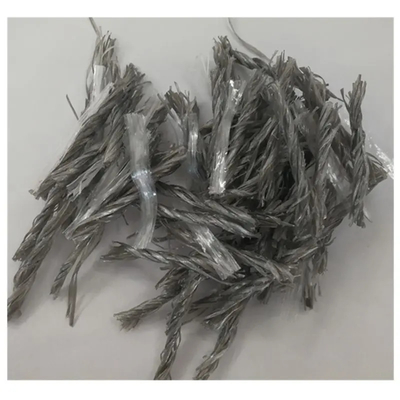 Maille de fibre de pp et type hybride Bunchy tordu pour renforcer le béton de ciment