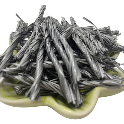 Forme Bunchy tordue par fibre 500T du matériel de polymère de Buliding pp pour la fente résistante