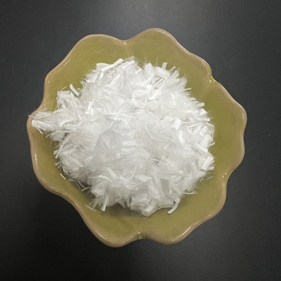 Fibre d'étagère blanche 6mmx1.66dtex Fibre de maïs à découpe courte PLA pour le forage pétrolier