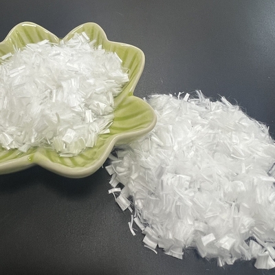 Fibre d'étagère blanche 6mmx1.66dtex Fibre de maïs à découpe courte PLA pour le forage pétrolier