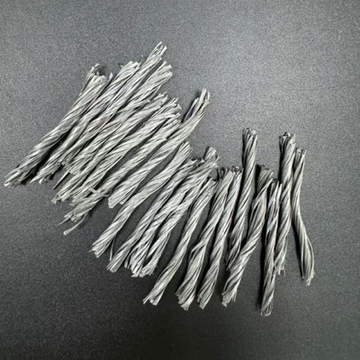 54 mm de polypropylène PP à haute résistance aux fissures en béton armé à fibres tordues