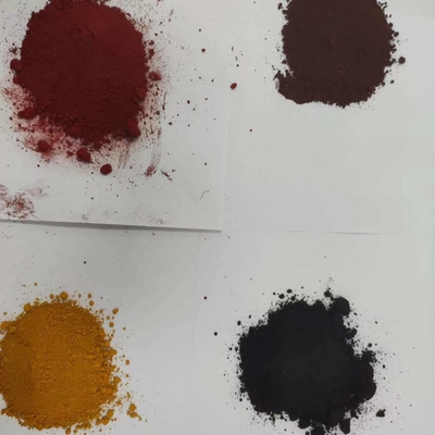 Pigment d'encre d'oxyde de fer Poudre rouge Appareil pour l'utilisation de la peinture Pour l'asphalte cuir Pigment de type céramique Poudre de couleur