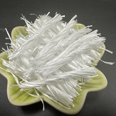 Forme en fibres de PP grises ou blanches pour le renforcement du béton