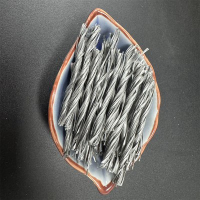 La forme Bunchy tordue par fibre grise de Biture pp pour que le renfort fende résistent et béton