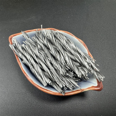 La forme Bunchy tordue par fibre grise de Biture pp pour que le renfort fende résistent et béton