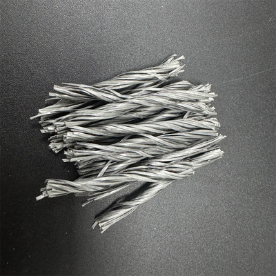 La forme Bunchy tordue par fibre grise de Biture pp pour que le renfort fende résistent et béton