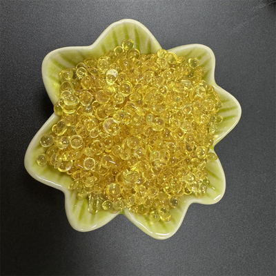 Bon lustre jaune en forme de demi-cercle résine de polyamide soluble dans l'alcool pour l'encre d'impression de système d'alcool