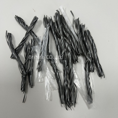 Utilisation du sol industriel en polypropylène gris Macro fibre PP Twist fibre pour le renforcement du béton dans la construction