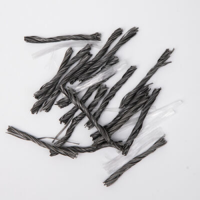 Au lieu des barres d'acier traditionnelles, les fibres hybrides de polypropylène pour la construction de ciment