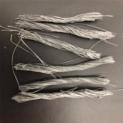 forme bunchy de fibre fente-résistante du polypropylène pp pour le travail concret
