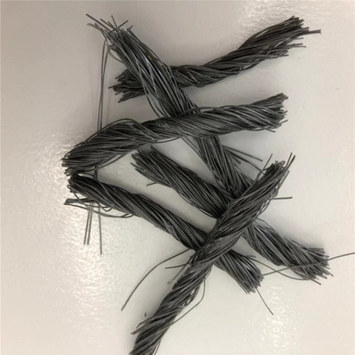 Fibre hybride de paquet de torsion du polypropylène pp de 54mm (fibres structurales synthétiques macro) pour le béton