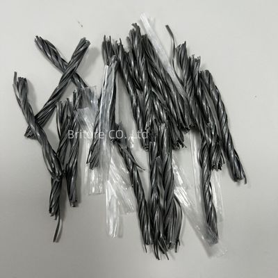 Utilisation du sol industriel en polypropylène gris Macro fibre PP Twist fibre pour le renforcement du béton dans la construction