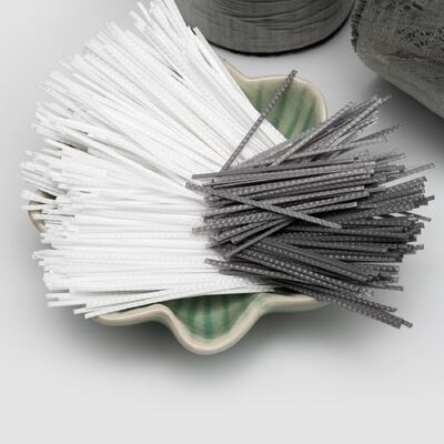 Fibre de béton en polypropylène gaufré anti-fissure pour dalles, trottoirs et béton projeté réduisant le saignement et la ségrégation